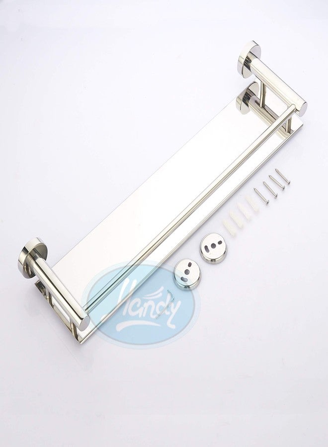 HANDY Bathroom Accessories Stainless Steel Bathroom Shelf Shower Shelf | Bathroom Shelves for Kitchen Bedroom Home Bathroom Organizer (16 x 5 inch, Silver) - Image 4